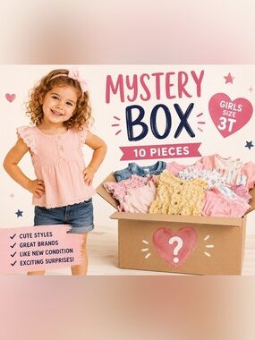 Girls Mystery Box Size 3T | 10-Piece Surprise Clothing Bundle